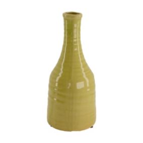 Wazon ceramiczny 23 cm żółty