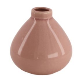 Wazon ceramiczny Direct Home and Garden Banka różowy 12 cm