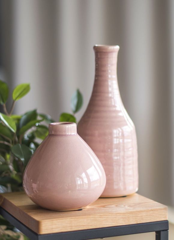 Wazon ceramiczny Direct Home and Garden Banka różowy 12 cm