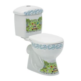 WC kompakt Domotechnika dla dzieci 56x32x61cm pion lub poziom z deską 1szt