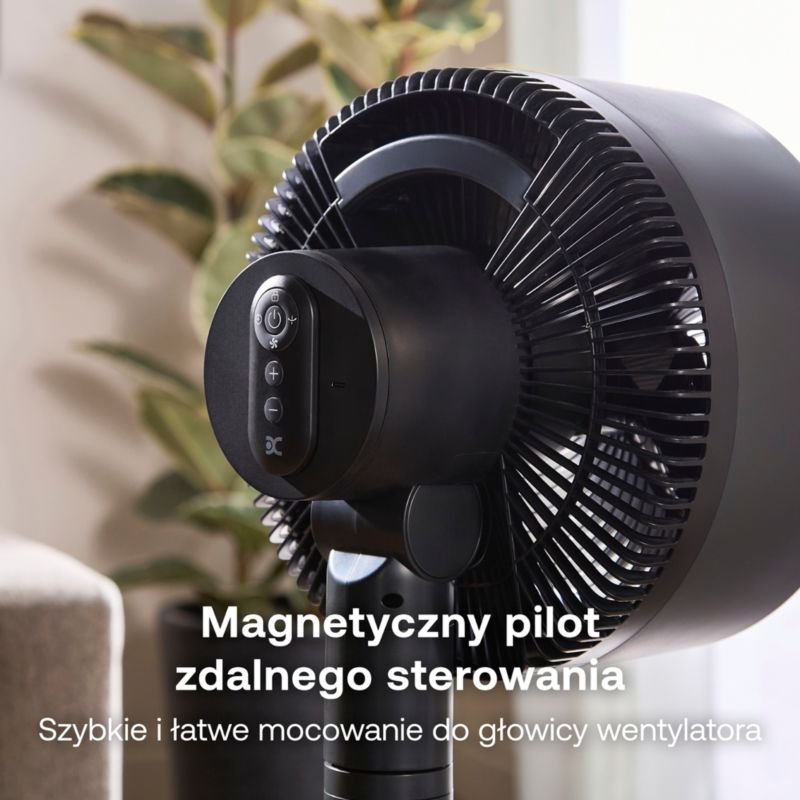 Wentylator Dimplex DUOCOOL Smart 2w1 bezprzewodowy akumulator 45 h 5 prędkości 36 dB czarny 1 szt.