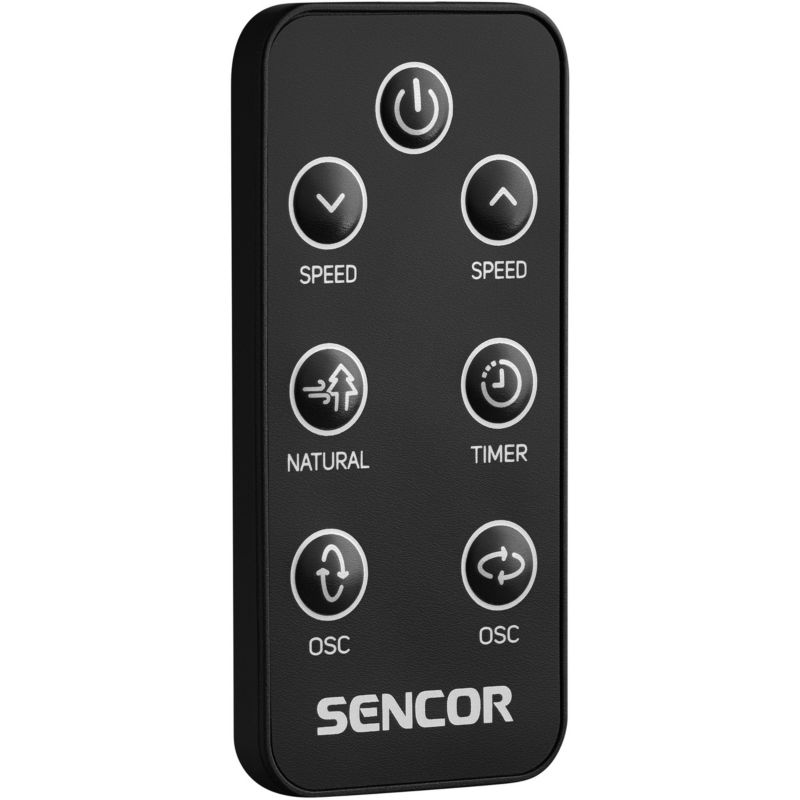 Wentylator Sencor SFN 3040BK Wiatrak Stojący 8 Prędkości 90 Cm Turbo Czarny 1szt