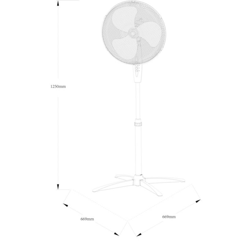 Wentylator stojący 40 cm