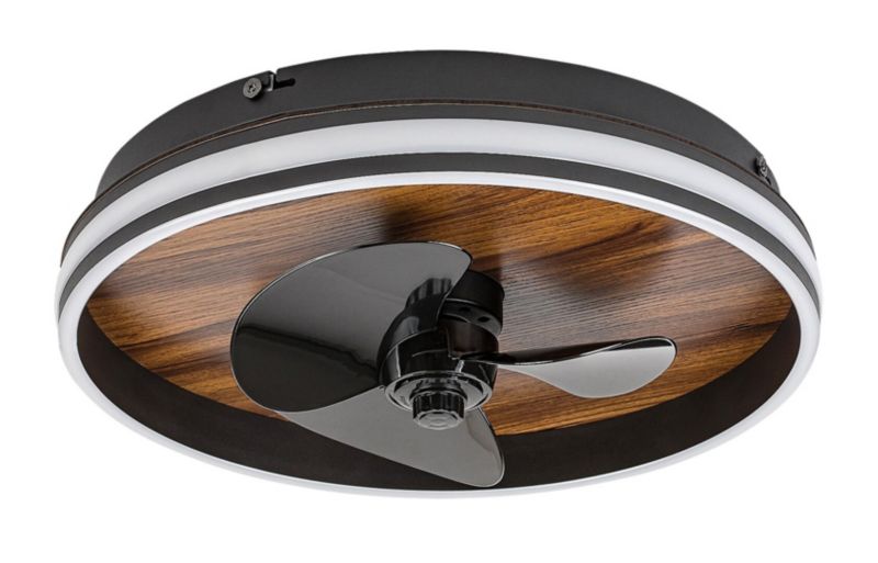Wentylator sufitowy z lampą Rabalux Faustine ciemne drewno LED 30W 3000K-6500K 1000lm Pilot IP20 wym: 13 x 47 x 47 cm - 1 szt.