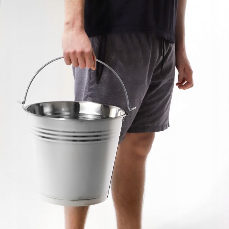 Wiadro KADAX Stalowe Przemysłowe Rączka 10L metal 1szt.