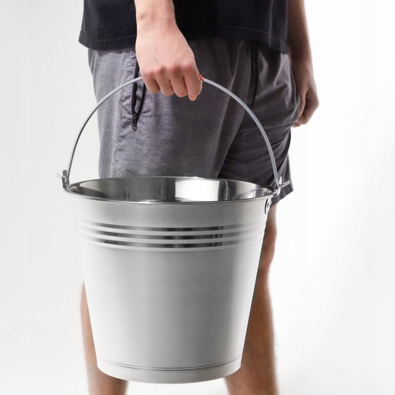 Wiadro KADAX Stalowe Przemysłowe Rączka 12L metal 1szt.