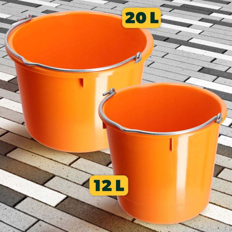 Wiadro KADAX Wiaderko Budowlane 12L 25kg mocne 3szt.