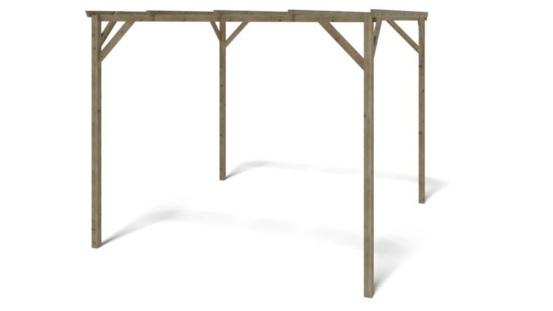 Wiata garażowa ALTANKA Carport 3x3 m - 9 m2 drewniana CAR12 1 szt.
