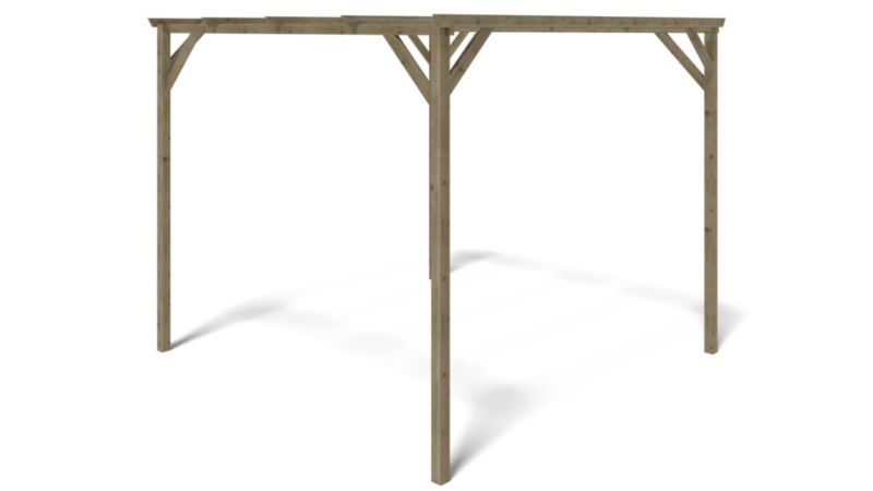 Wiata garażowa ALTANKA Carport 3x3 m - 9 m2 drewniana CAR12 1 szt.