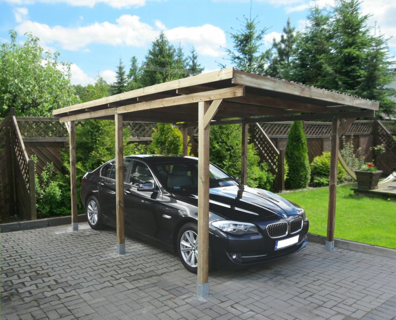 Wiata garażowa podwyższona RSCBis 300 x 500 cm z zadaszeniem PCW 1 szt.