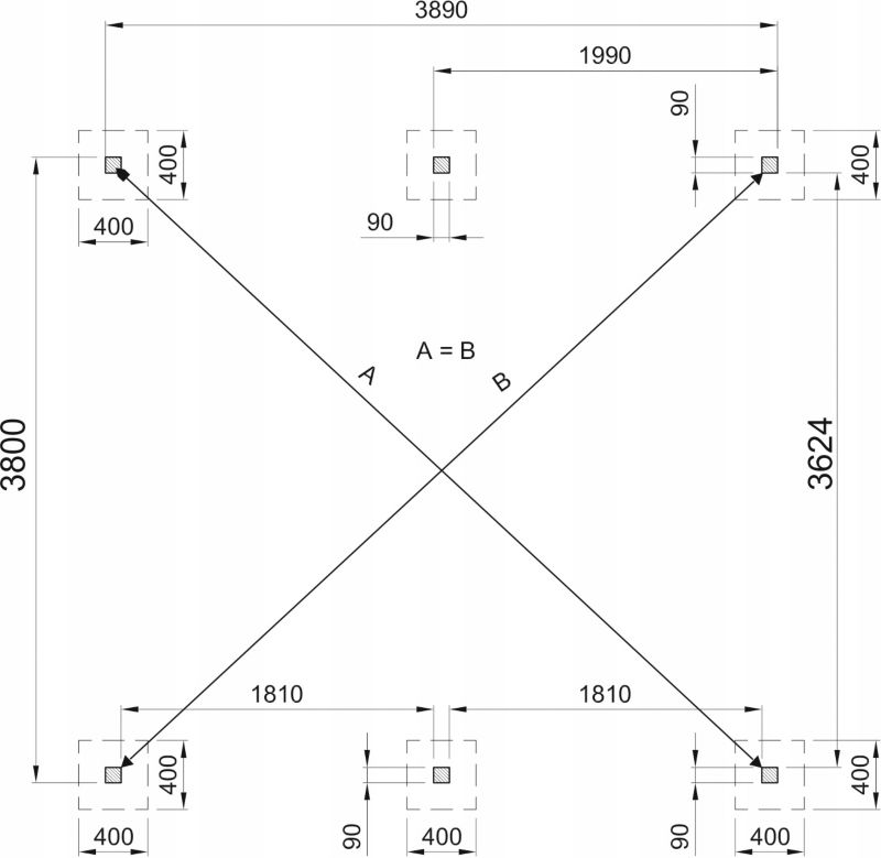 Wiata garażowa RSCBis drewniana 400 x 500 cm z dachem PCW i 2 ścianami bocznymi 1 kpl