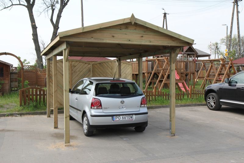 Wiata garażowa RSCBis drewniana impregnowana 304 x 604 cm 1 szt.