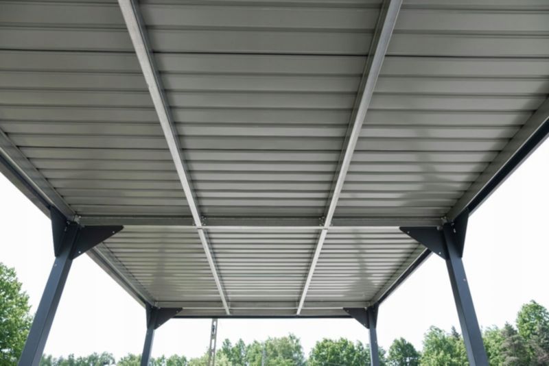 Wiata samochodowa Corciano Carport 549 x 287 x 238 cm Garaż samochodowy 1szt.