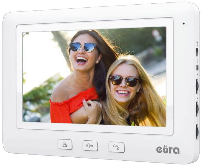 Eura VDP-45A3 Alpha Interphone vidéo 4 Fils Noir avis - Système de sécurité