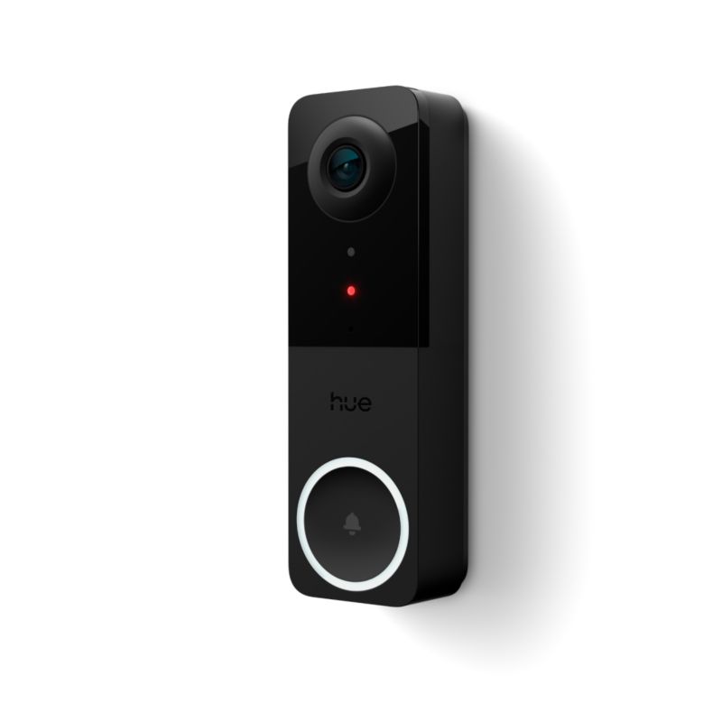 Wideodomofon Philips Hue Secure Smart WiFi 2K QHD 1440p CMOS Dzwonek z Kamerą Czarny 1 szt.
