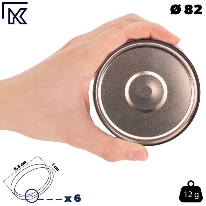 Wieczko KADAX fi82 pakiet czarno złote Orbit 10szt
