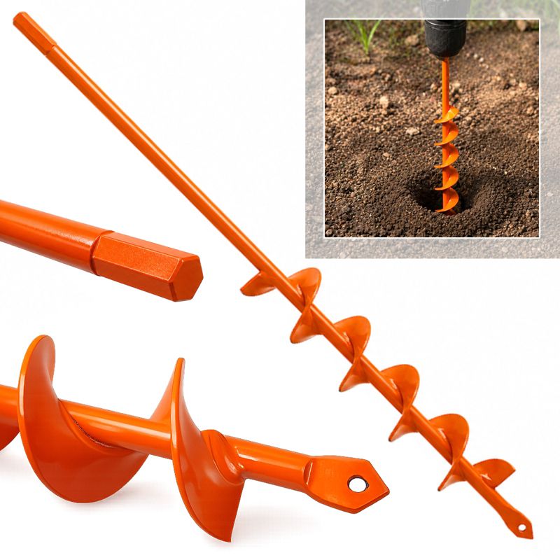 Wiertło 4x45cm świder ogrodowy do gleby Fixem 1szt.