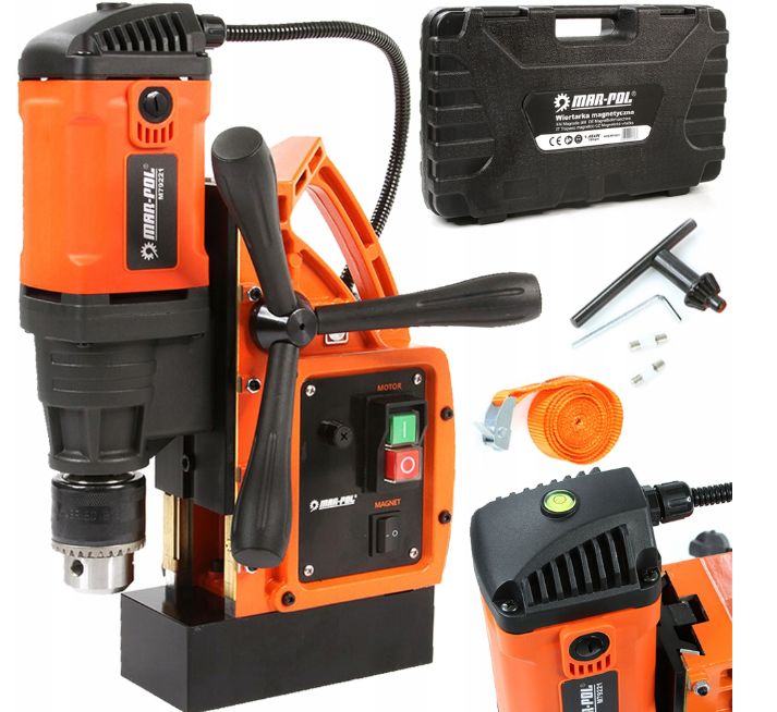 Wiertarka magnetyczna stołowa MAR-POL gwinciarka magnesowa 11500N 1480w 1szt.