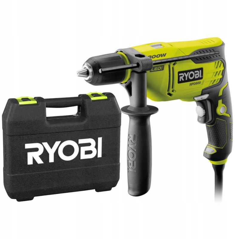 Wiertarka Udarowa RYOBI RPD800-K 800W walizka 1 szt.