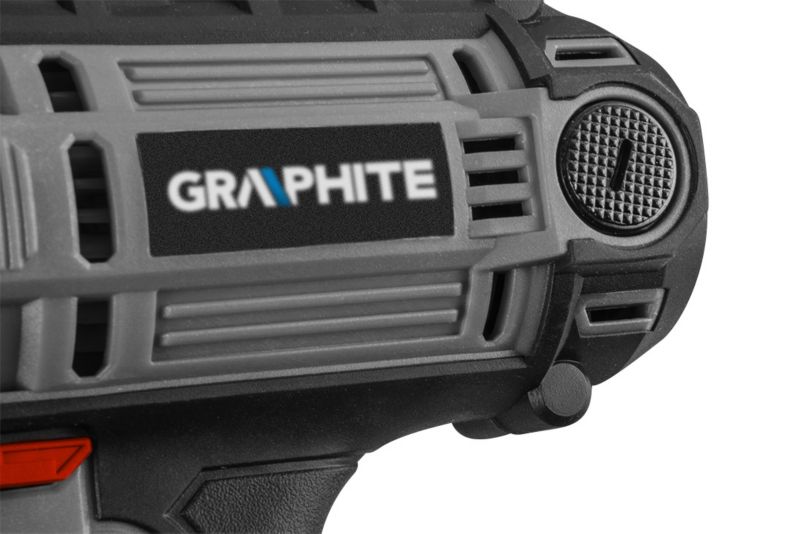 Wiertarko-wkrętarka sieciowa GRAPHITE 300 W, uchwyt samozaciskowy 10 mm, walizka 1 szt