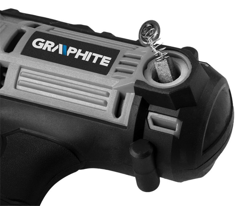 Wiertarko-wkrętarka sieciowa GRAPHITE 300 W, uchwyt samozaciskowy 10 mm, walizka 1 szt