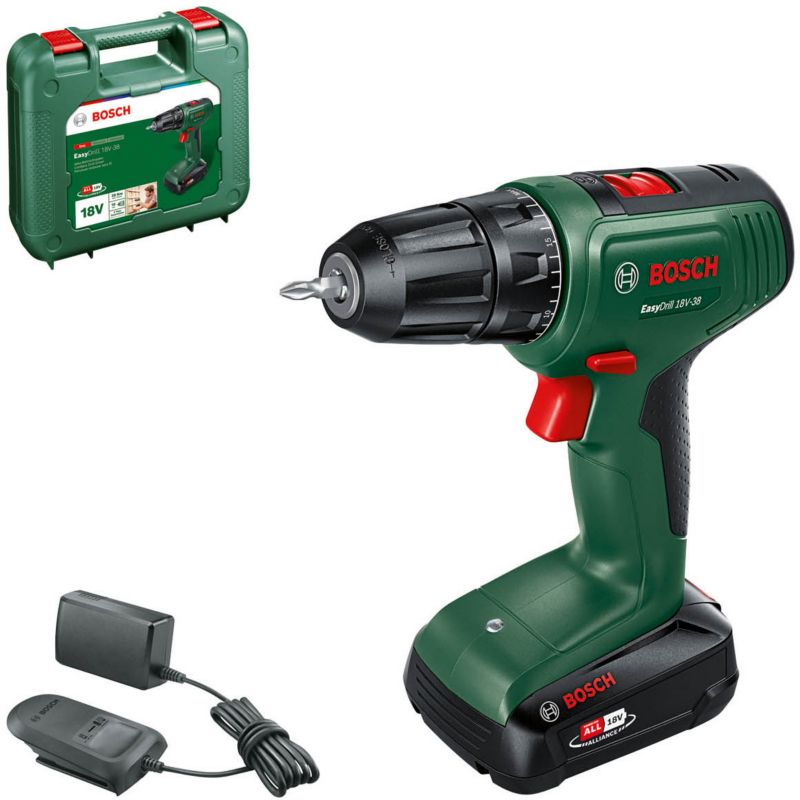 Wiertarko-wkrętarka akumulatorowa Bosch Easydrill 18 V - 38 1 x 2 Ah