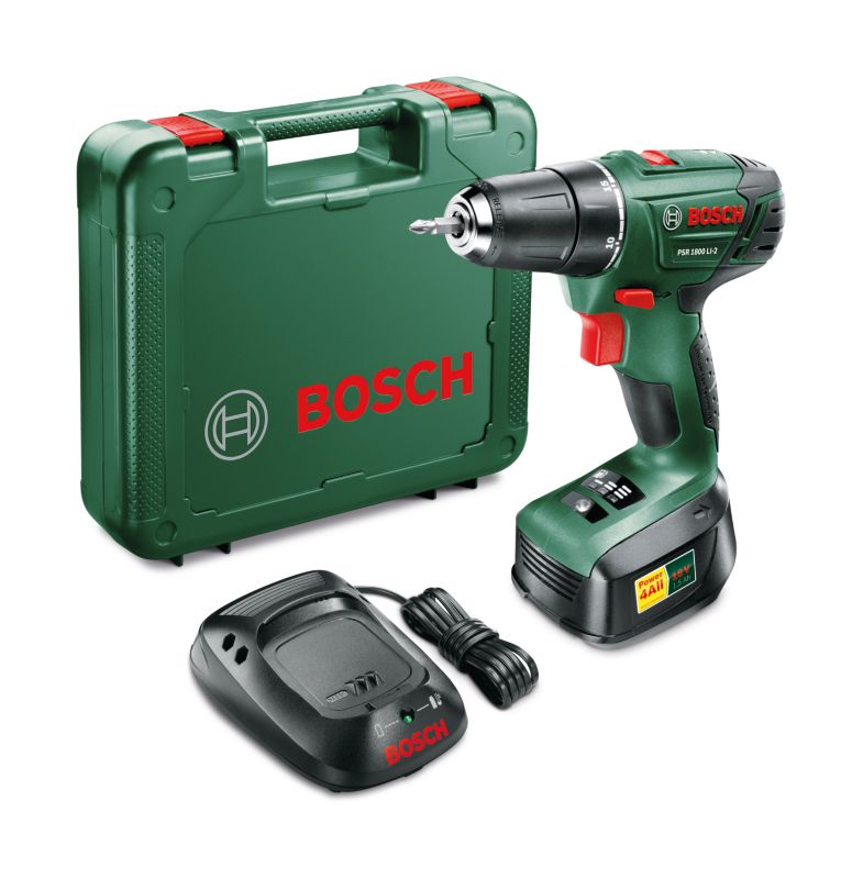 Wiertarko-wkrętarka Bosch PSR 1800LI-2 18 V 1,5 Ah