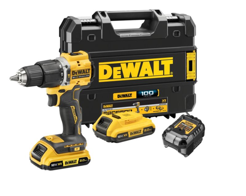 Wiertarko-wkrętarka DeWalt 18 V DCD100YD2T 2 x 2,0 Ah