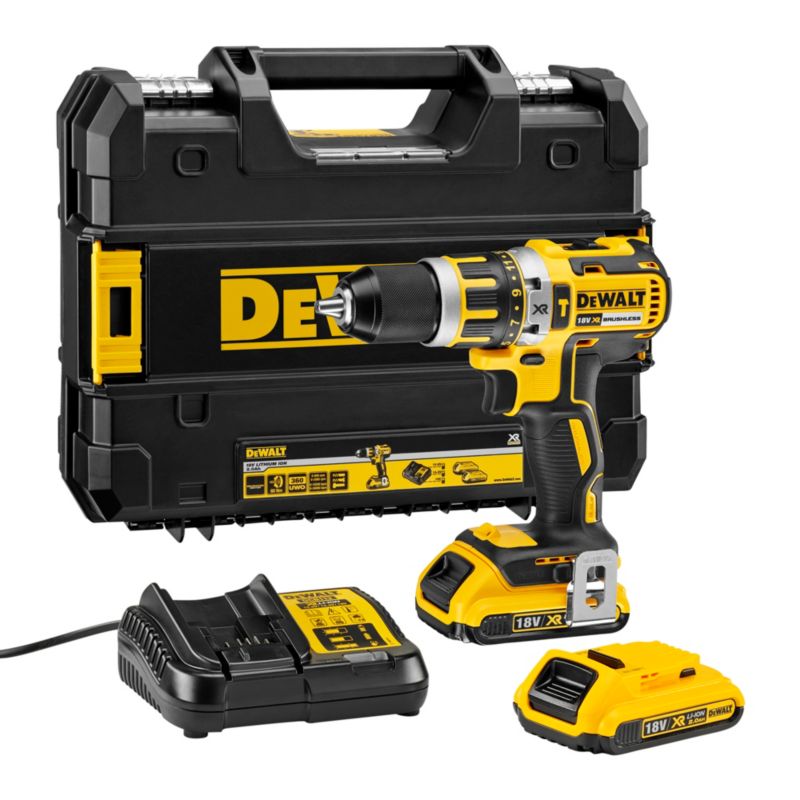 Wiertarko-wkrętarka udarowa bezszczotkowa DeWalt DCD795D2-QW 18 V 2 x 2,0 Ah