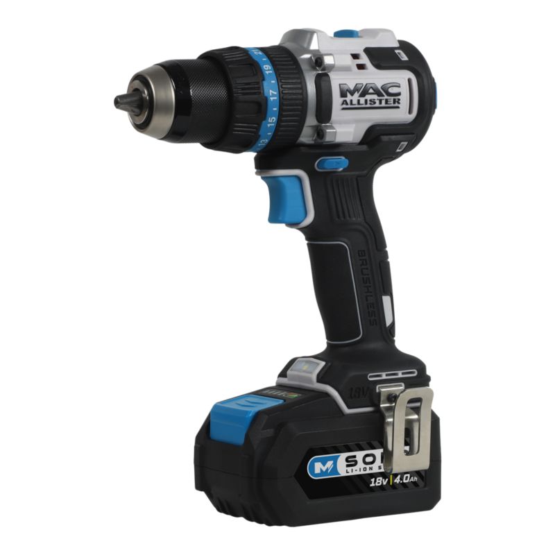 Wiertarko-wkrętarka udarowa Mac Allister Solo 18V 75Nm 1x4,0Ah