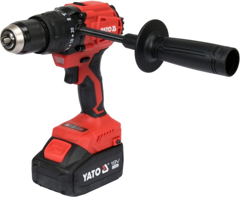 Wiertarko-wkrętarka udarowa Yato 18 V 120 Nm 2 x 4 Ah
