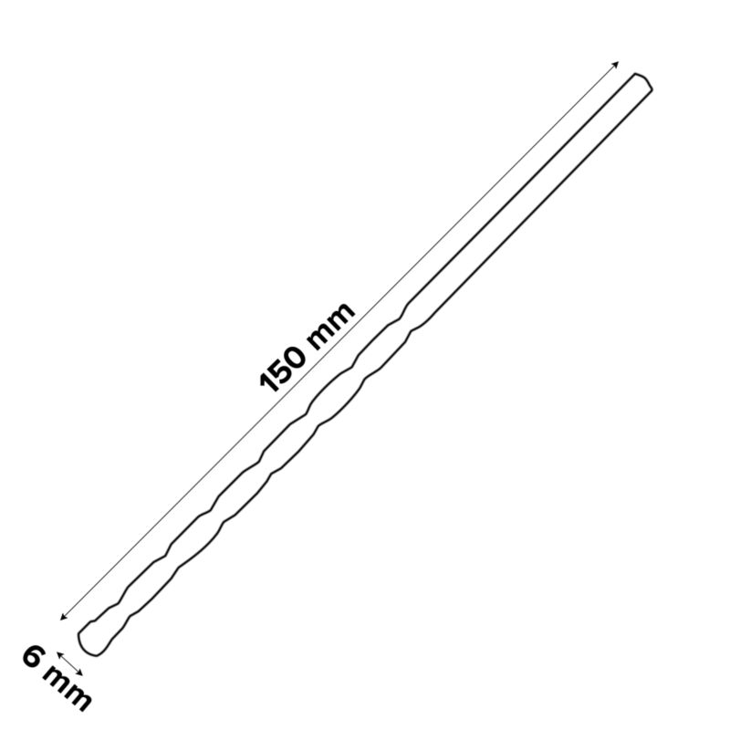 Wiertło do betonu Erbauer 6 x 150 mm srebrny