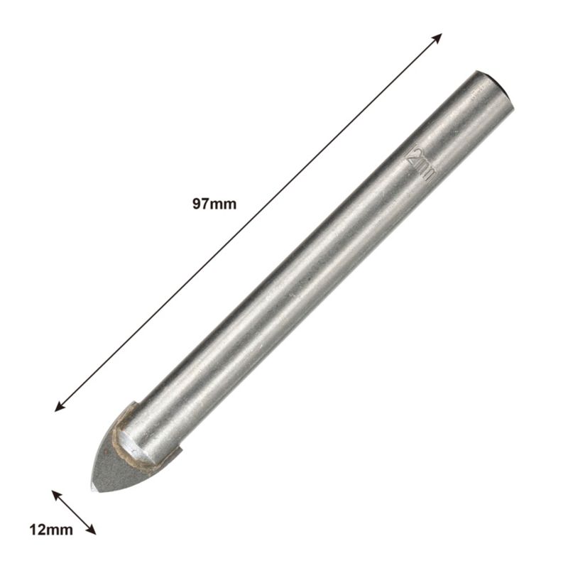 Wiertło do szkła i ceramiki Mac Allister 12 mm