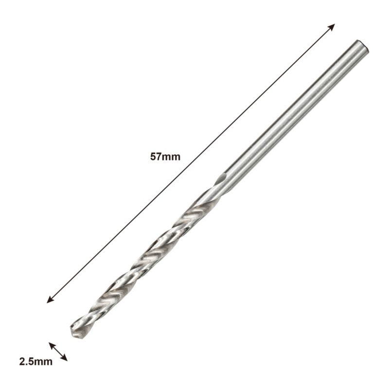 Wiertło HSS Mac Allister 2,5 mm 2 sztuki