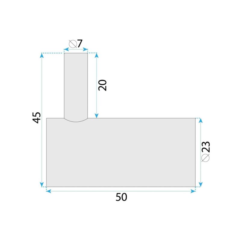 Wieszak Łazienkowy A62305Brg Rea, Miedź Szczotkowana , 5X2,3X4,5cm 1szt
