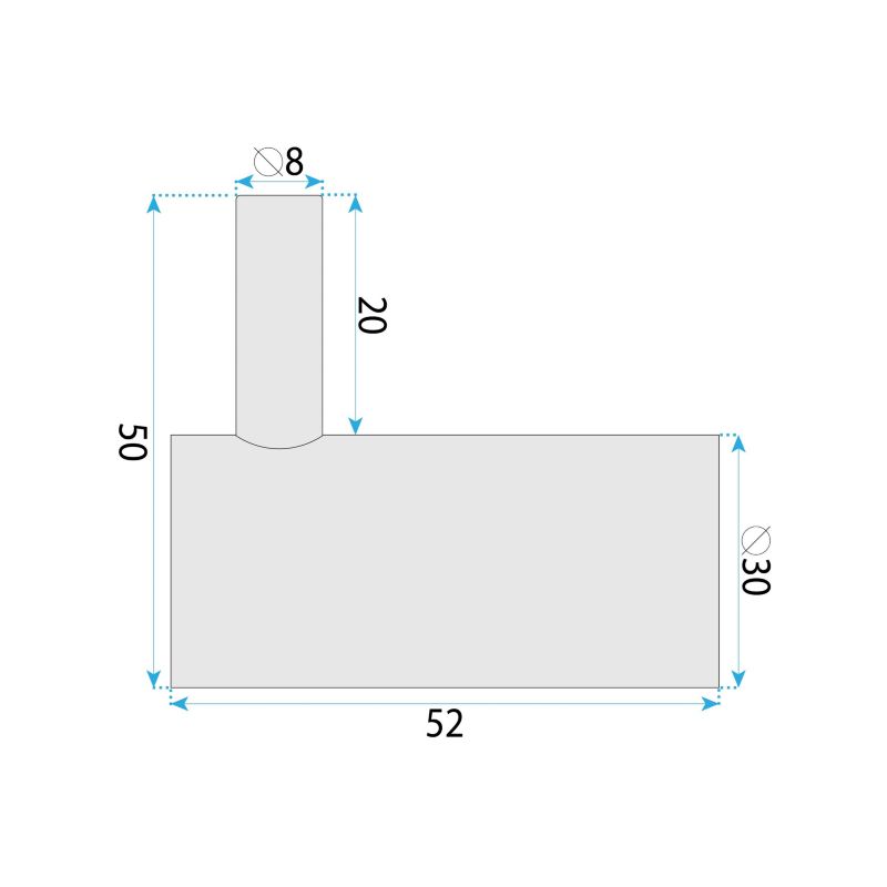 Wieszak Łazienkowy Rea 9706 Prism Złoty Szczotkowany 5X3X5Cm 1Szt