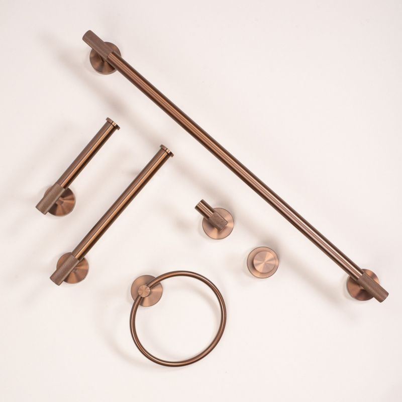 Wieszak Łazienkowy Rea Ring 6610 Modern Miedź Szczotkowana 6,5X15,5X18Cm 1Szt
