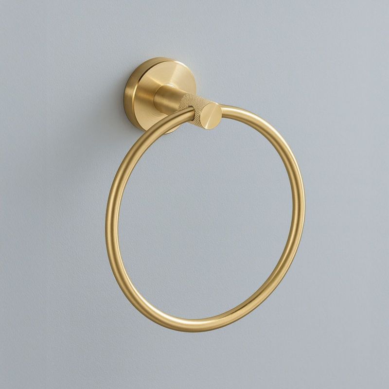 Wieszak Łazienkowy Rea RING 6610 Modern Złoty Szczotkowany 6,5X15,5X18CM 1Szt