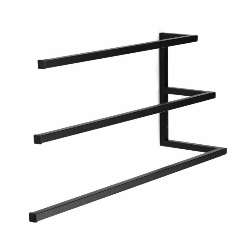 Wieszak ścienny HowHomely na 3 ręczniki metalowy 60 cm 1 szt.