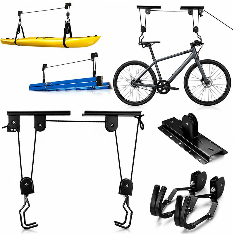 Wieszak ścienny podwieszany na rower uchwyt rowerowy sufitowy winda haki Fixem 1szt