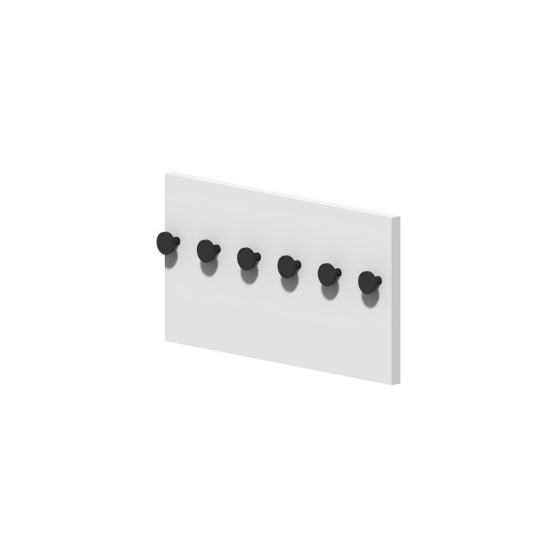 Wieszak Clickform Murso by Cezar Biały RAL9003 Mat 360x192x16mm MDF 1 szt.