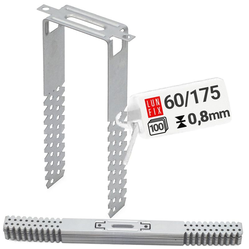 Wieszak do sufitów podwieszanych Lun Fix płaski 60x175 0,8 mm 100szt.