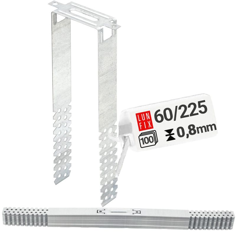 Wieszak do sufitów podwieszanych Lun Fix płaski 60x225 0,8 mm 100szt.