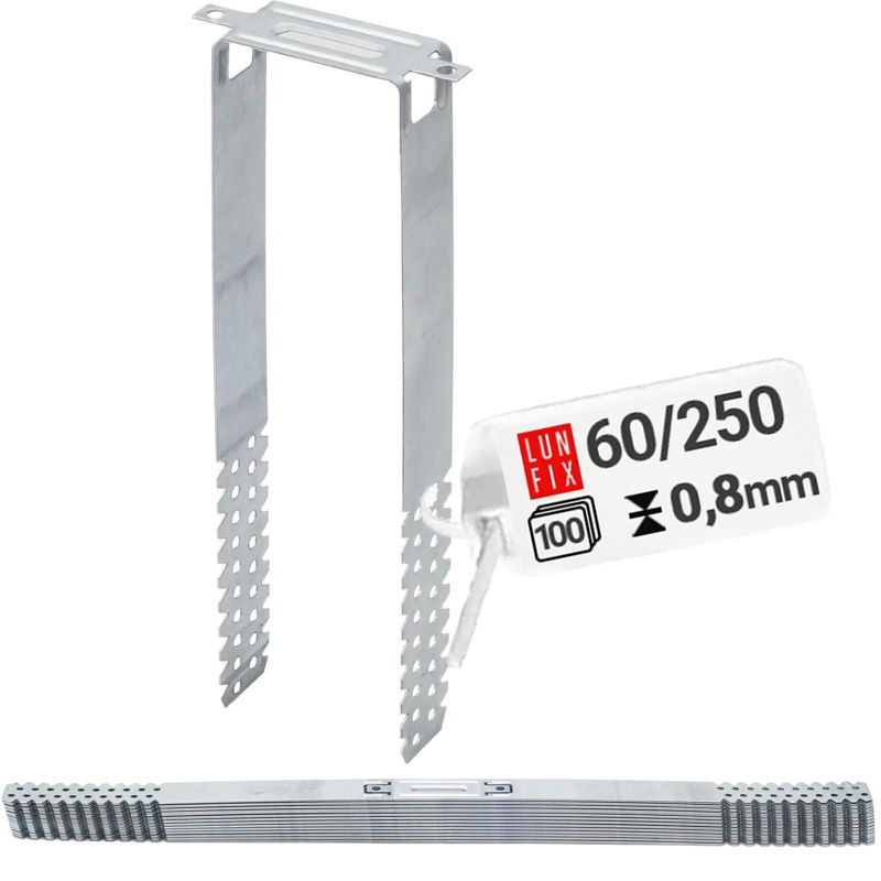 Wieszak do sufitów podwieszanych Lun Fix płaski 60x250 0,8 mm 100szt.