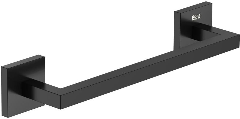 Wieszak na ręcznik Roca Hotels 2.0 drążek 30 cm czarny mat metalowy 1 szt.