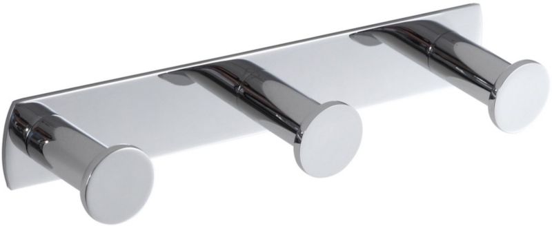 Wieszak na ręcznik Stella 3-hakowy chrom metalowy ścienny 1 szt.
