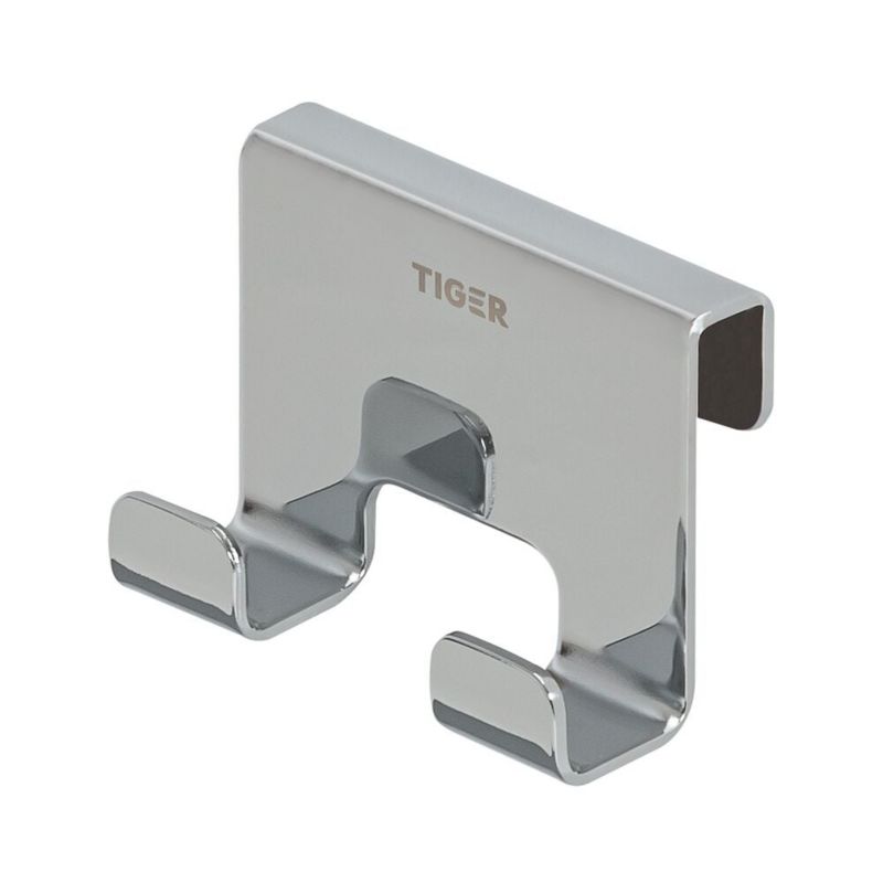 Wieszak na ręcznik Tiger Caddy, chrom, odporny na korozję, do paneli 6-8 mm, 1 szt.