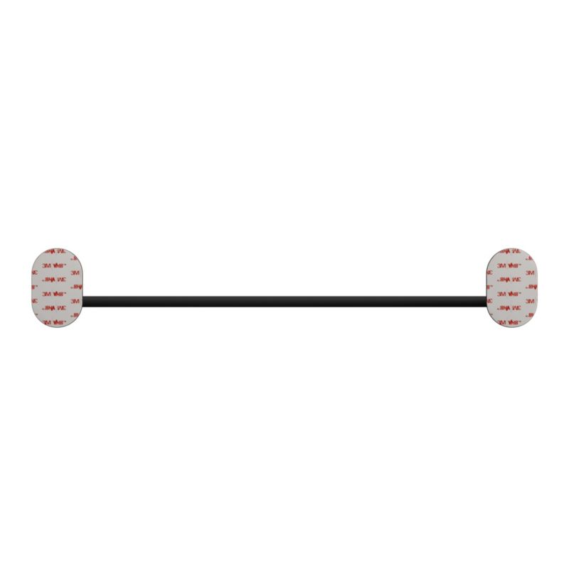 Wieszak na ręczniki GoodHome Cavally 40 cm czarny