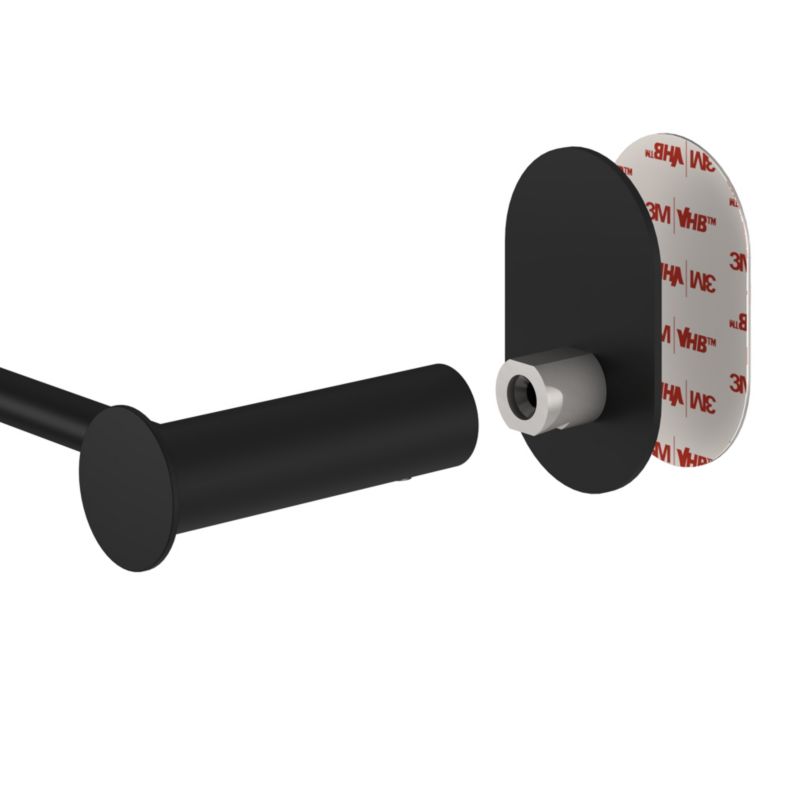 Wieszak na ręczniki GoodHome Cavally 40 cm czarny