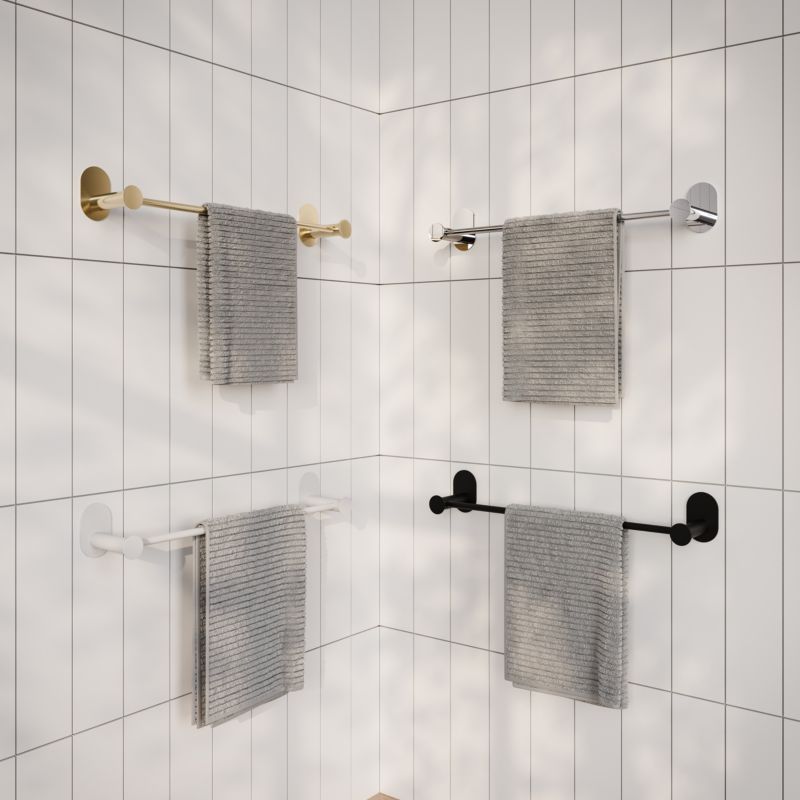 Wieszak na ręczniki GoodHome Cavally 40 cm czarny